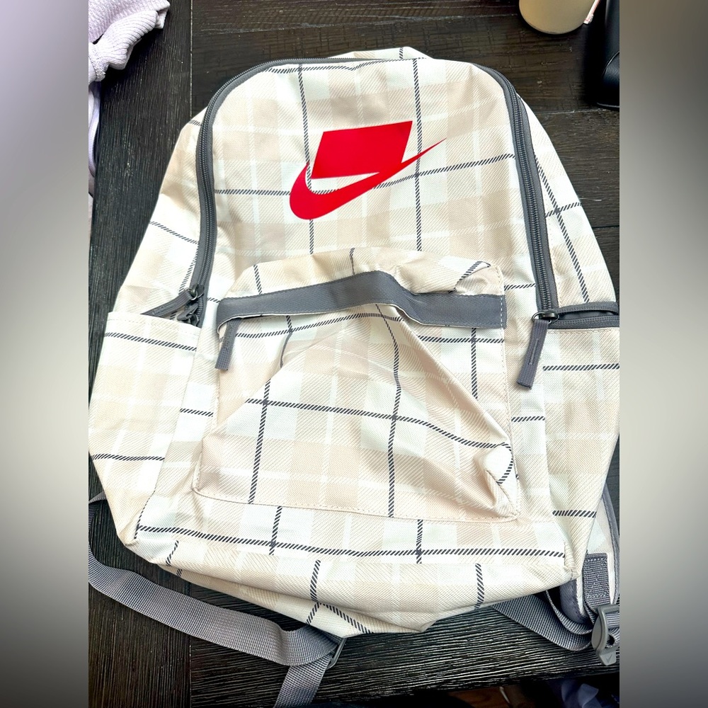Nike Heritage 2.0 Backpack with Red Swoosh